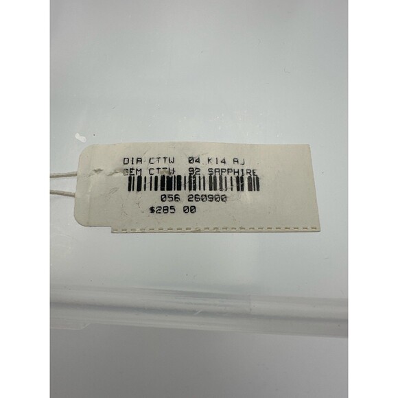 14K Solid Gold Natural Sapphire & Diamond Earrings – Marquise Cut, JC Penney - Picture 9 of 9